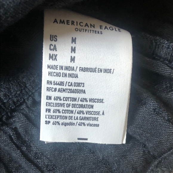 American Eagle Outfitters Black Tie-Front Blouse - Picture 7 of 8